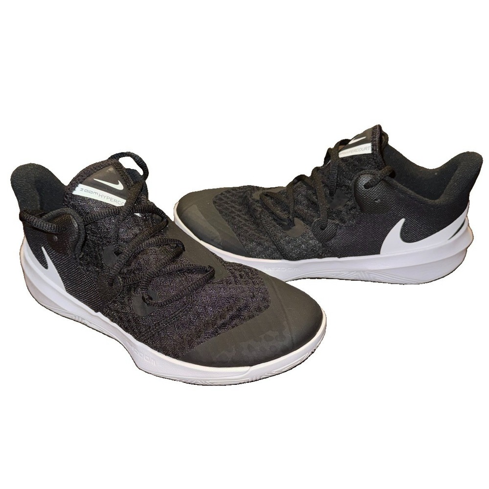 Nike Zoom HyperSpeed Court Volleyball Shoes Black White C12964-010 Womens 9.5